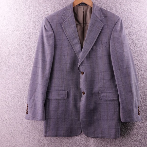 Daniel Cremieux Collection Men 40R Plaid Loro Piana Fabric Sport Coat Blazer USA